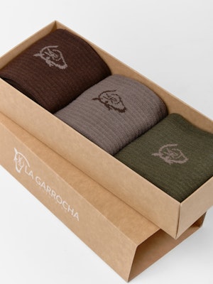 Lot de 3 chaussettes côtelées | Caza