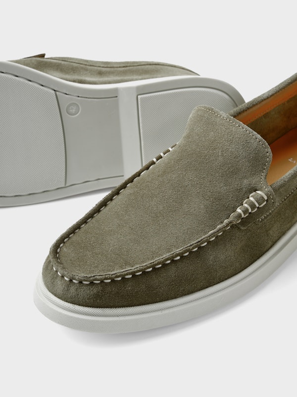 Mocassim em Camurça | Musgo