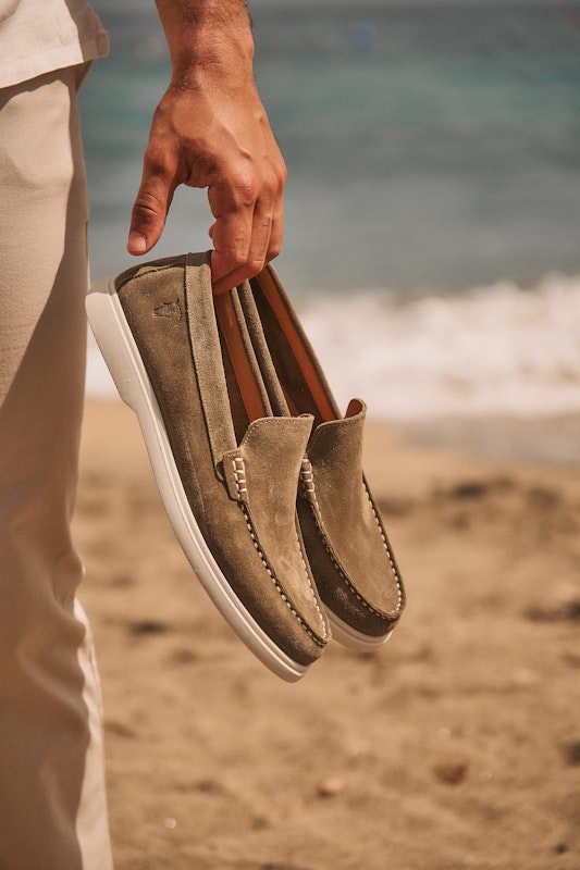 Mocassim em Camurça | Musgo