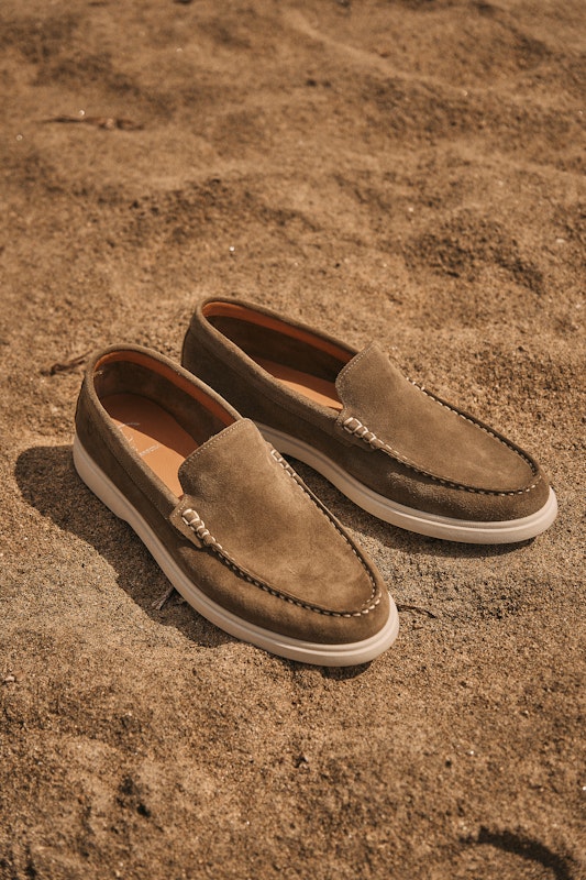 Mocassim em Camurça | Musgo