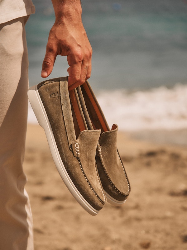 Mocasín Serraje | Musgo