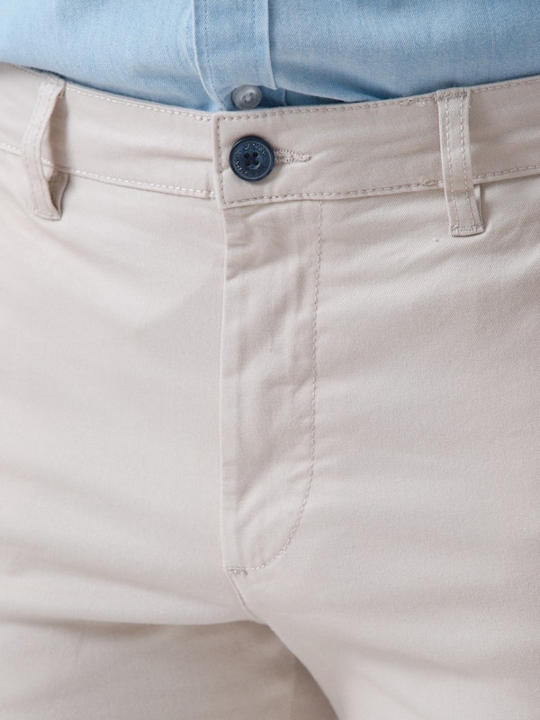 Calças cargo algodão | Beige