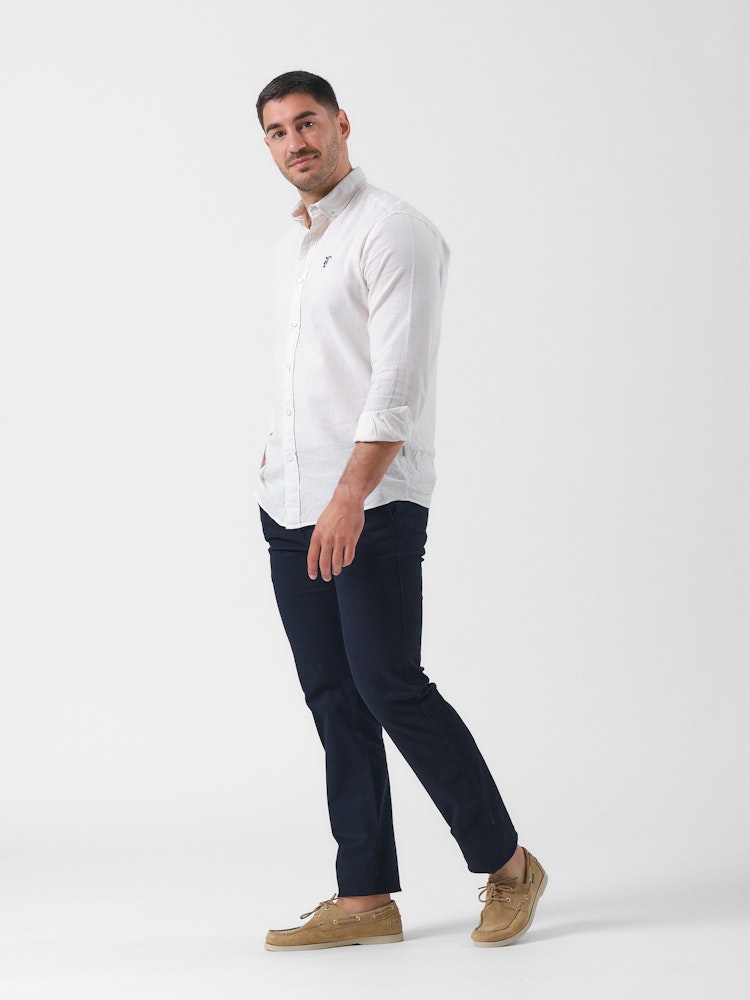 La Garrocha Pantalones Chinos Grises Hombre Pantalon Azul Marino