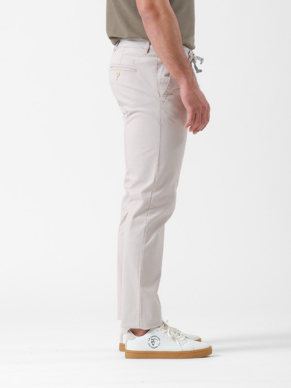 Chino à lacets | Beige