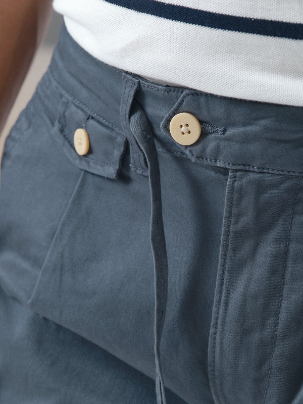 Chino à lacets | Cobalto