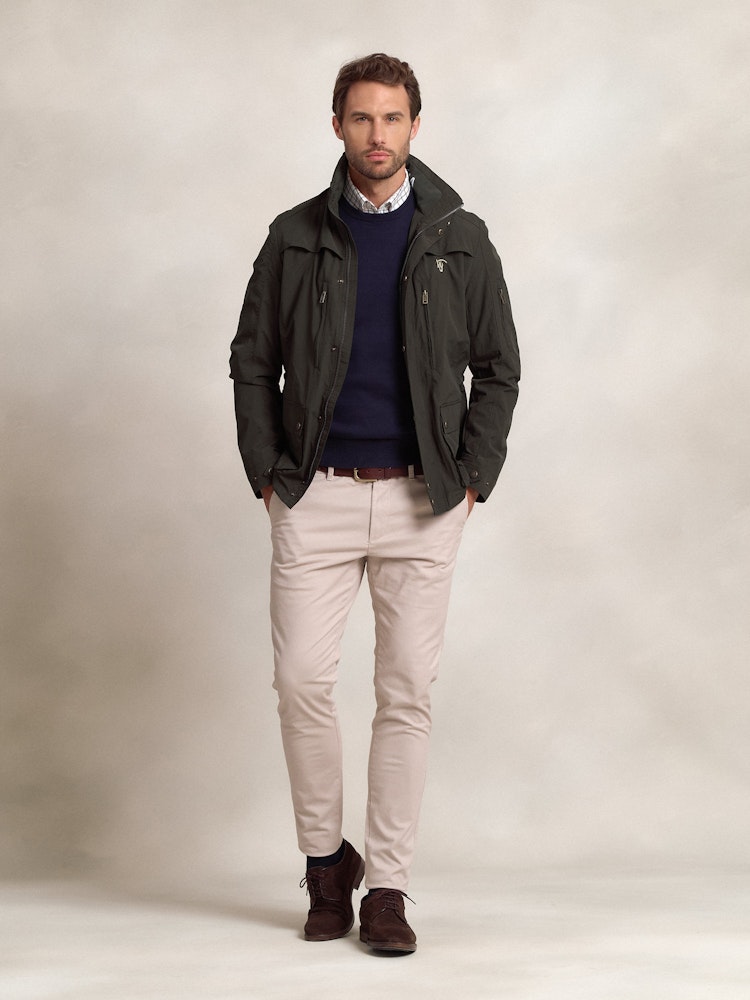 Jaqueta Verde Musgo Masculina Combina Parka Técnica Musgo De