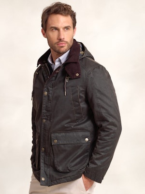 Parka Efecto Encerado | Moka