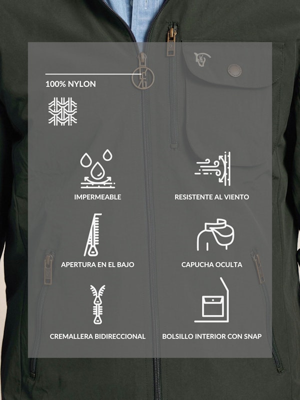 Veste coupe-vent technique | Musgo