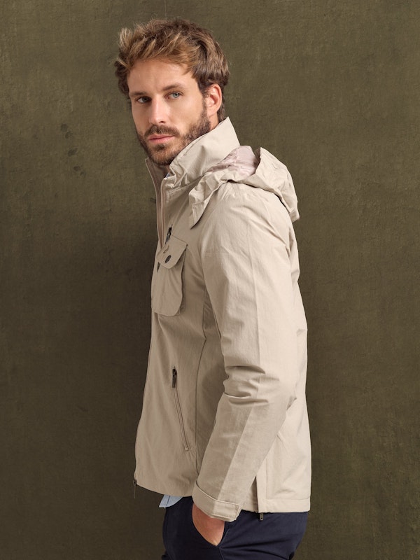 Veste coupe-vent technique | Beige