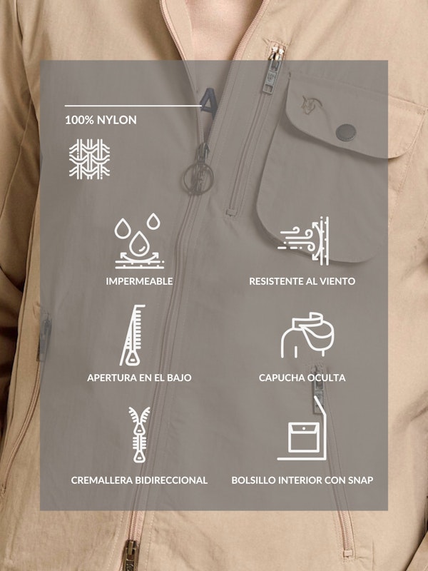 Veste coupe-vent technique | Beige