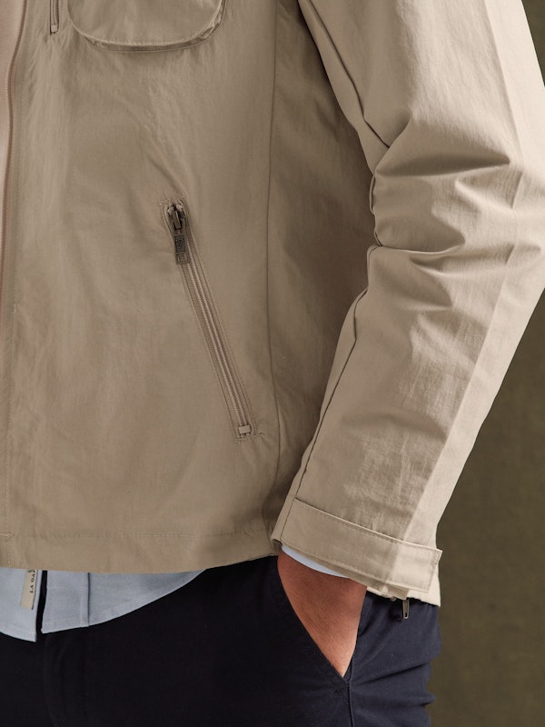 Veste coupe-vent technique | Beige