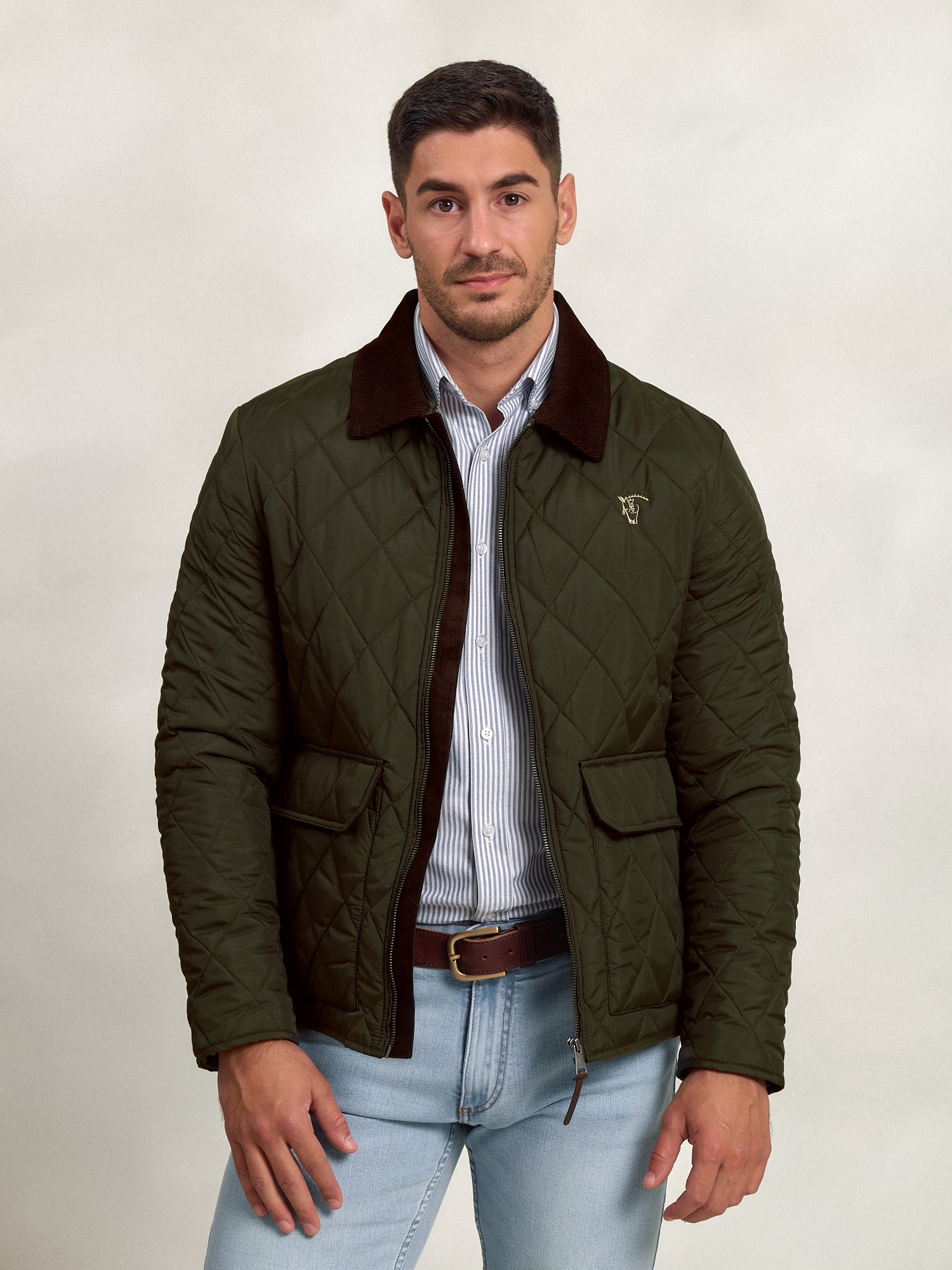 Casaco Acolchoado Husky | Musgo