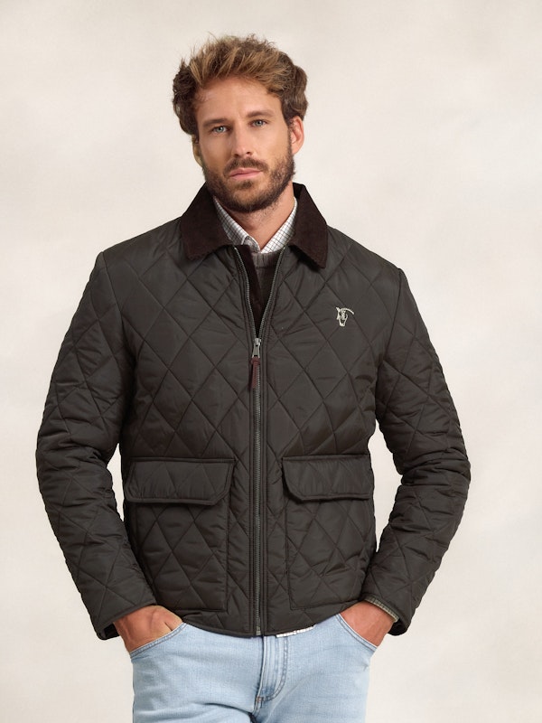 Manteau Matelassé Husky | Carbón
