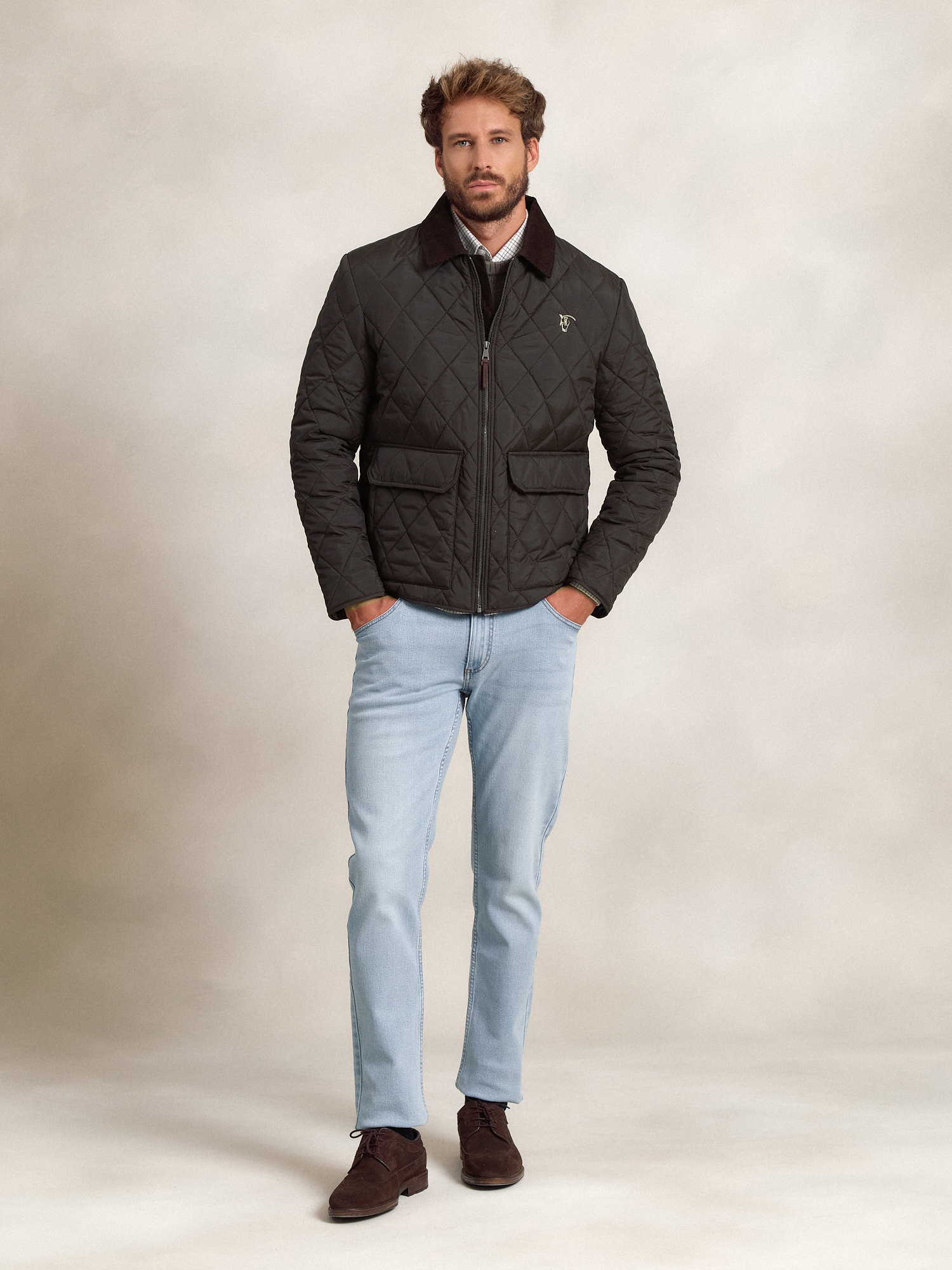Manteau Matelassé Husky | Carbón