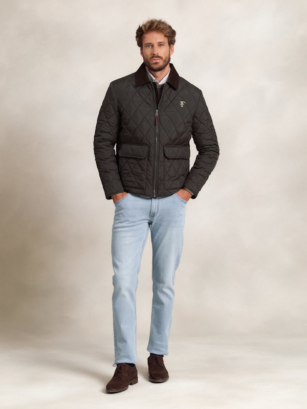 Manteau Matelassé Husky | Carbón