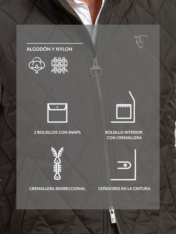 Diamond Quilted Vest | Carbón