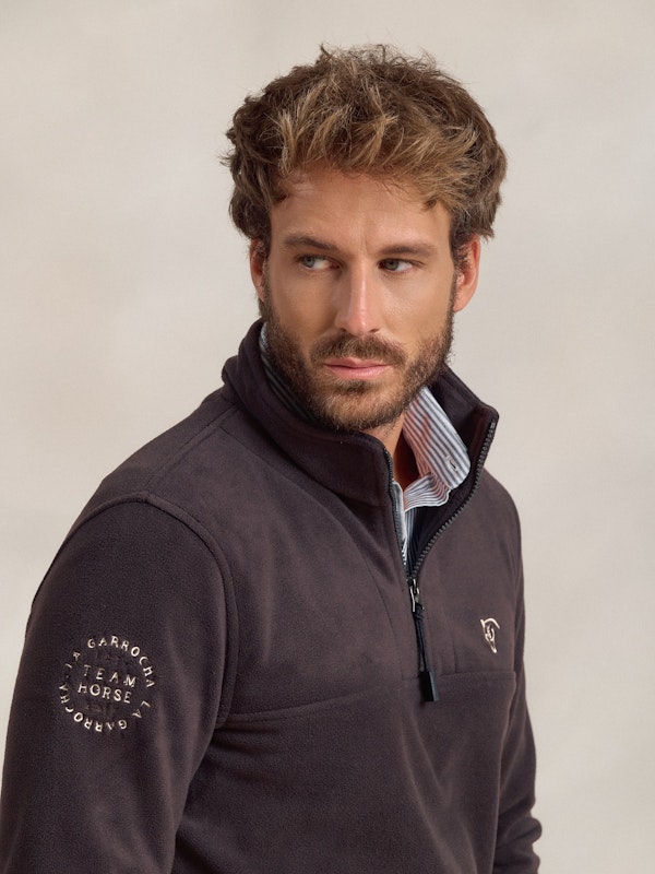 Polaire Demi-zip | Carbón