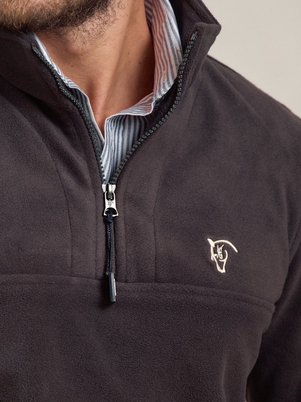 Polaire Demi-zip | Carbón