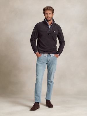 Polaire Demi-zip | Carbón