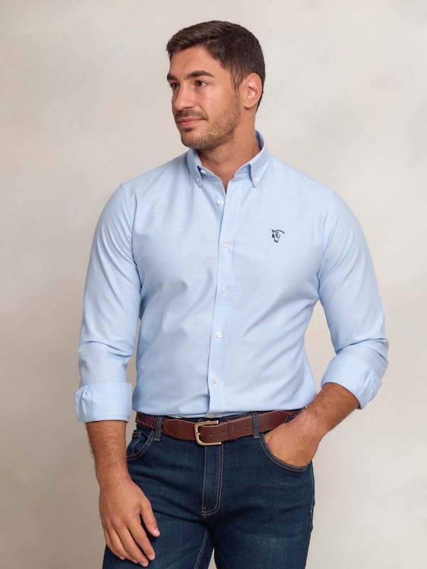 Camisa Oxford | Celeste