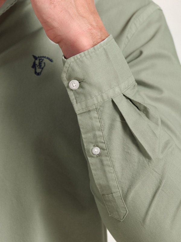 Camisa Garment Dyed | Basil