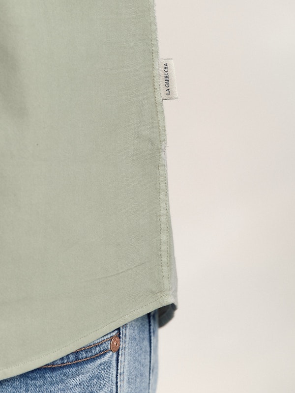 Camisa Garment Dyed | Basil