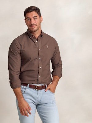 Garment Dyed Shirt | Cocoa