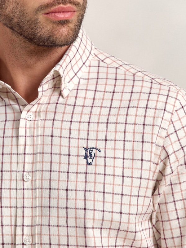 Chemise à Carreaux Montijo | Burgundy
