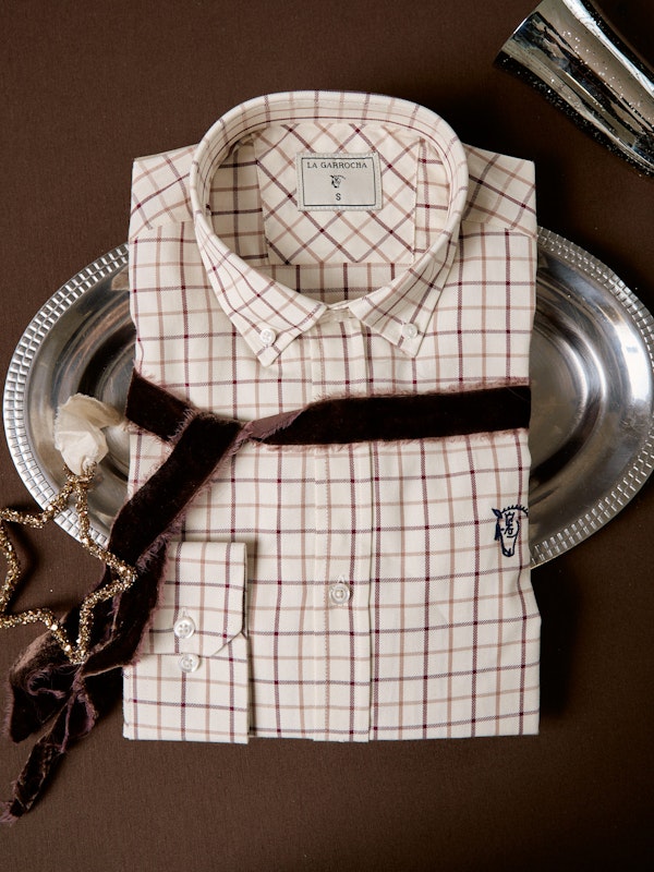 Chemise à Carreaux Montijo | Burgundy