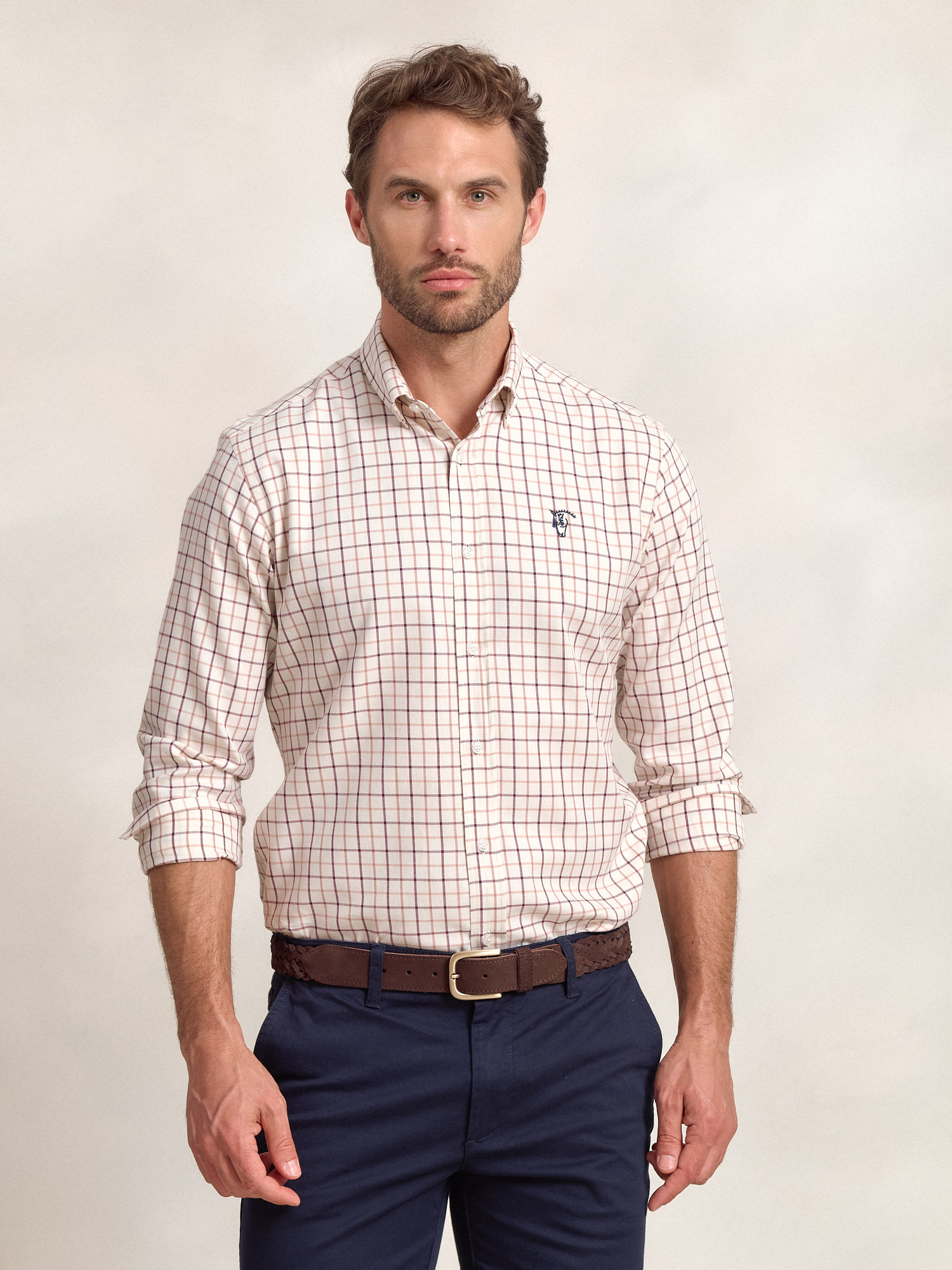 Camisa Xadrez Montijo | Burgundy