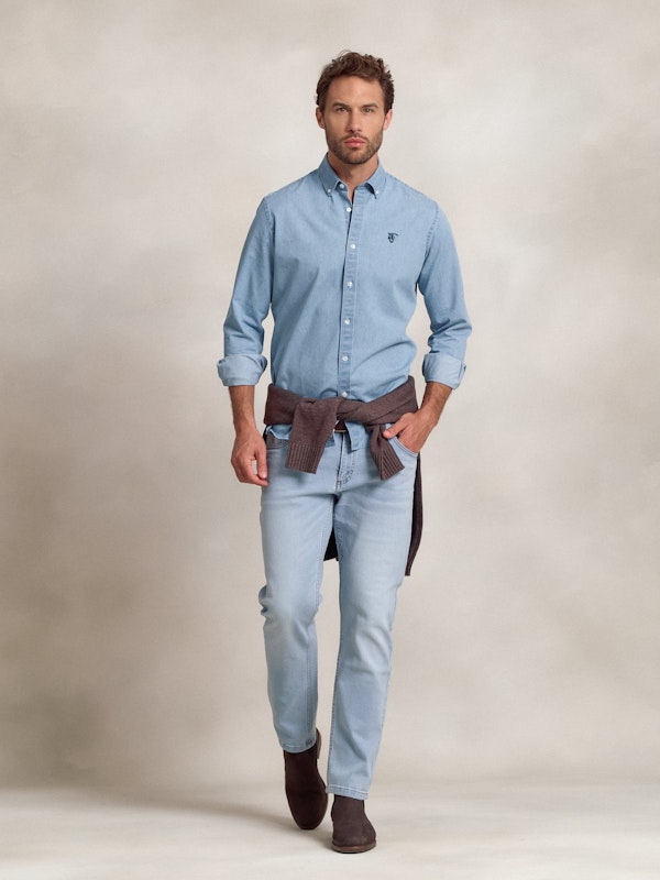 Chemise en Denim | Azul Claro