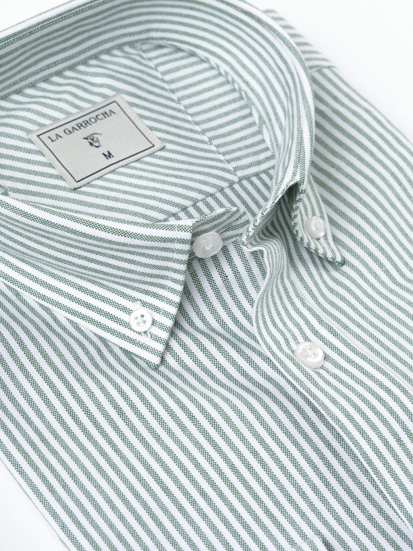 Camisa Oxford Rayas | Verde