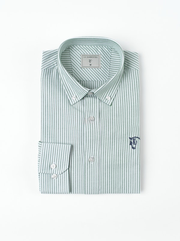 Camisa Oxford Rayas | Verde