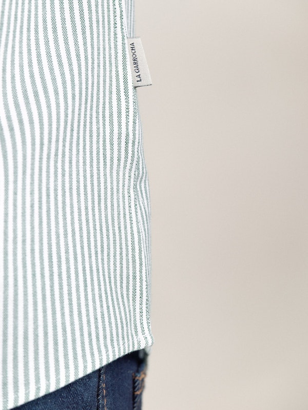 Camisa Oxford Rayas | Verde