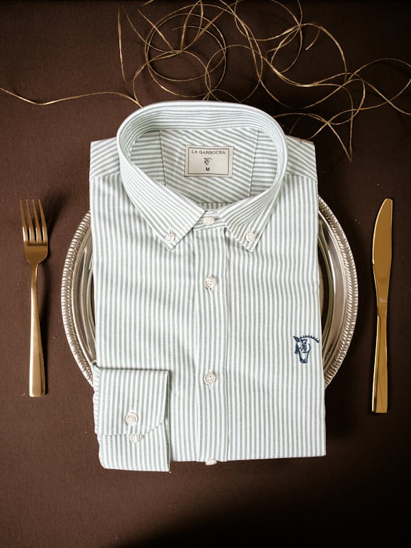 Chemise Oxford à Rayures | Verde