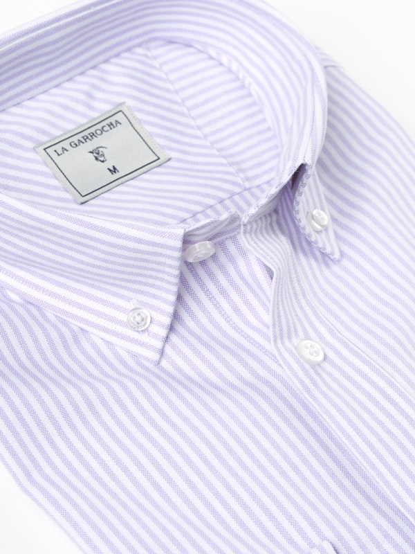 Camisa Oxford Rayas | Malva