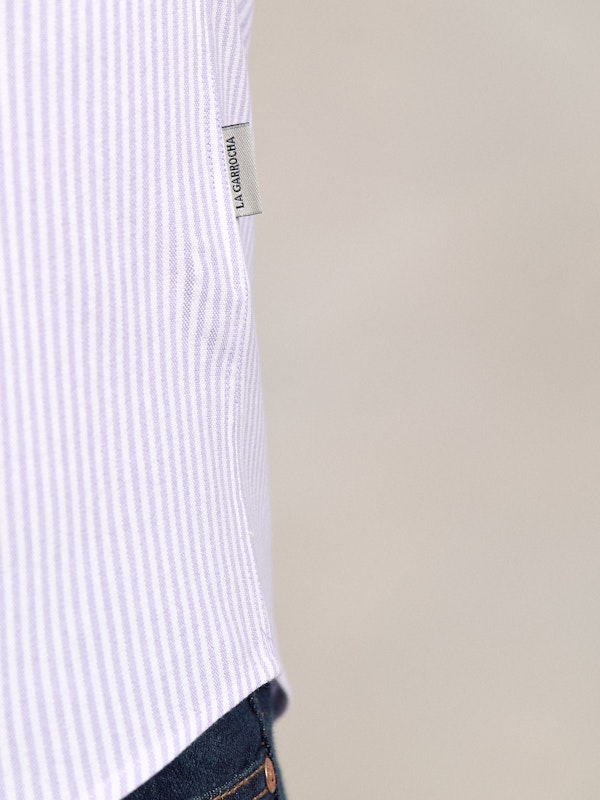Camisa Oxford Rayas | Malva