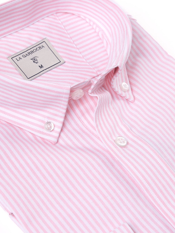 Camisa Oxford Rayas | Rosa