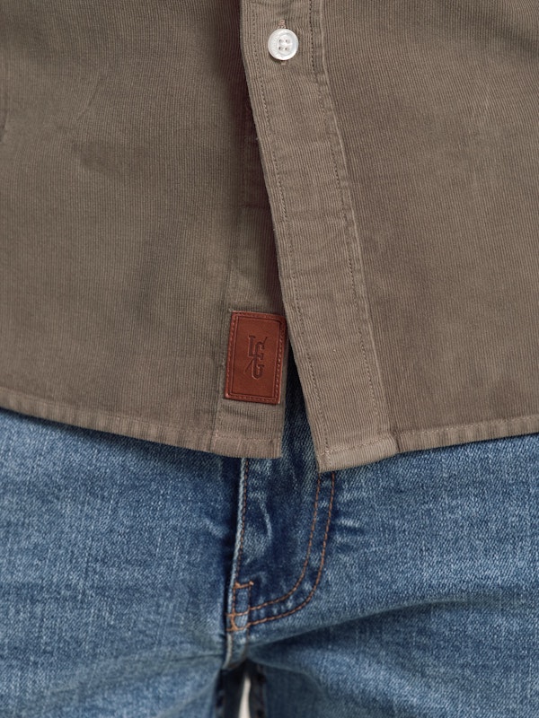 Chemise en Velours | Taupe