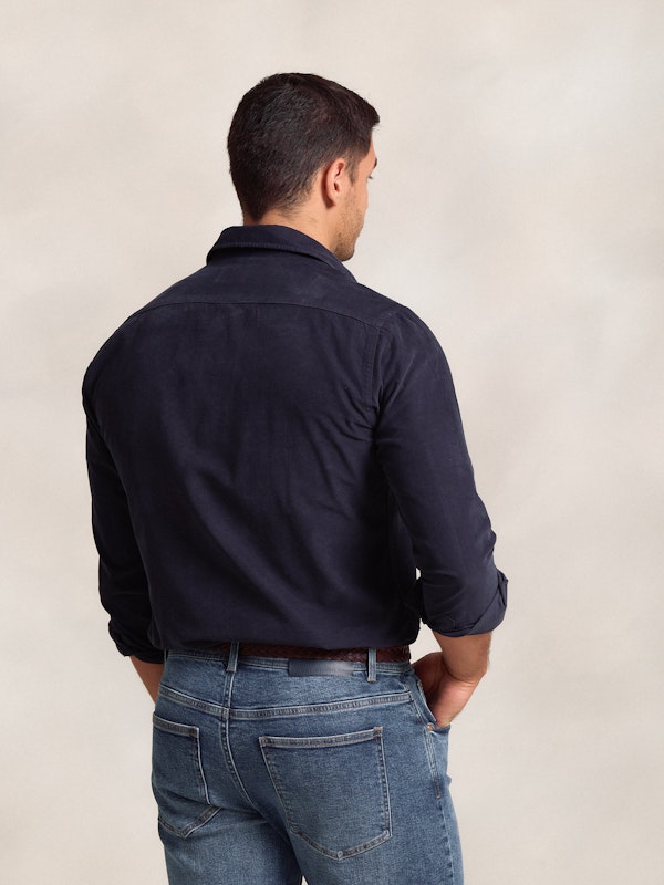 Chemise en Velours avec Poches | Marino