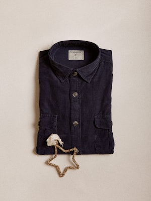 Corduroy Shirt with Pockets | Marino