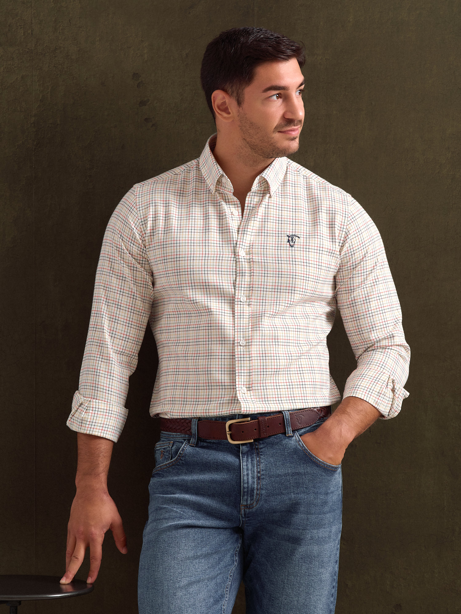 Camisa Cuadros Fino | Verde