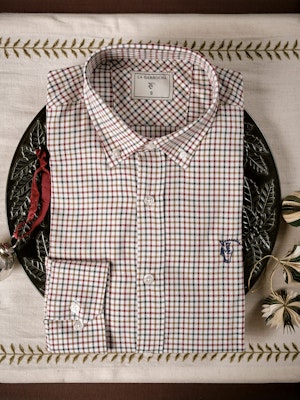 Camisa Cuadros Mini | Burgundy