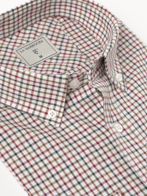 Camisa Cuadros Mini | Burgundy