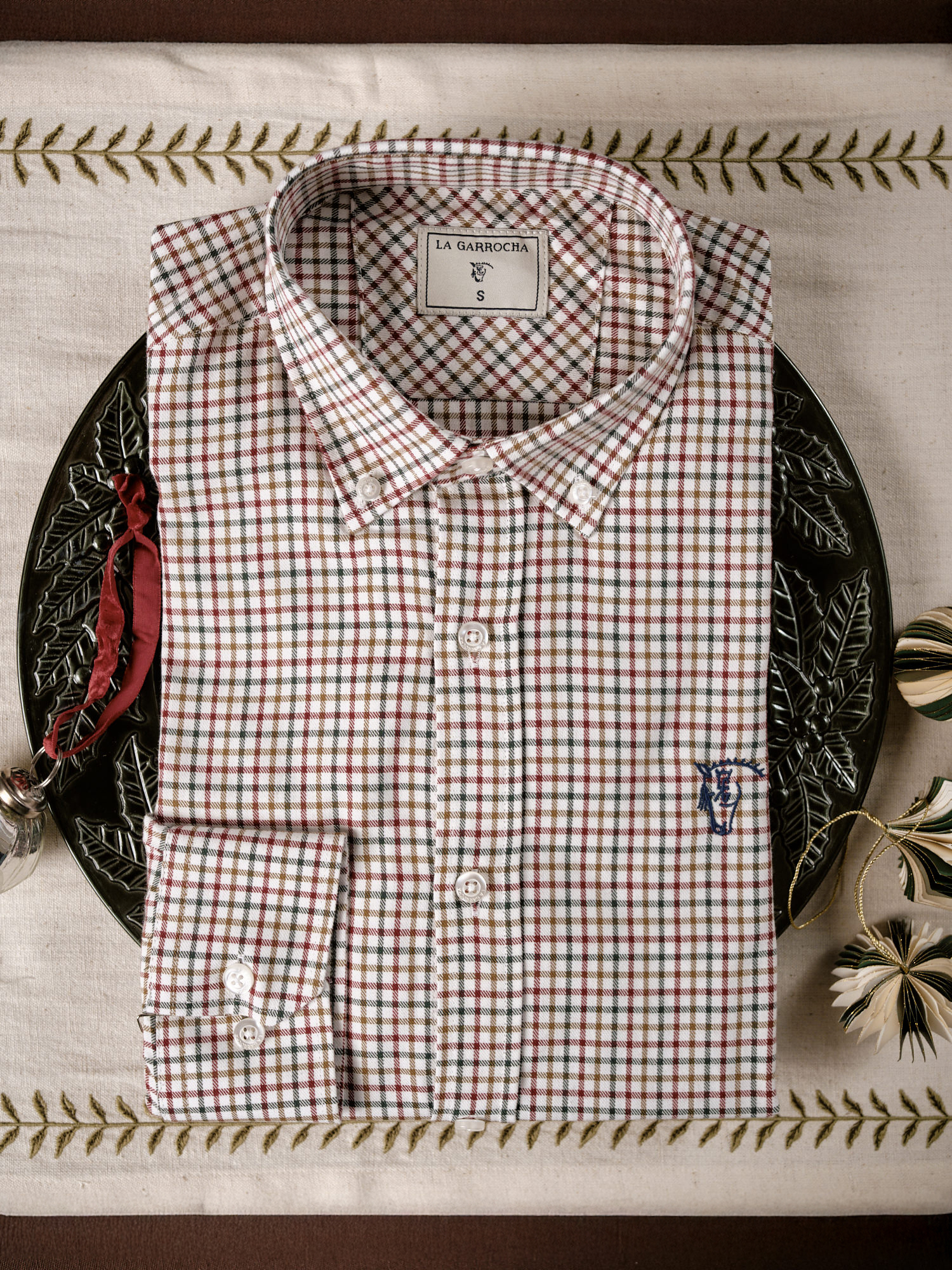 Camisa Cuadros Mini | Burgundy