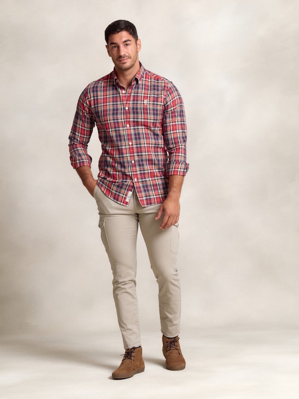 Chemise à Carreaux Tartán Rouge 