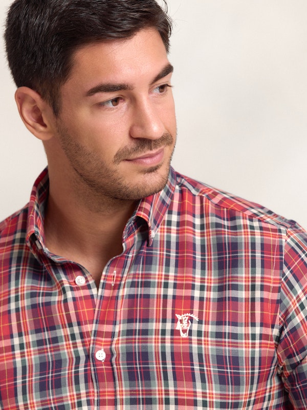 Chemise à Carreaux Tartán Rouge 