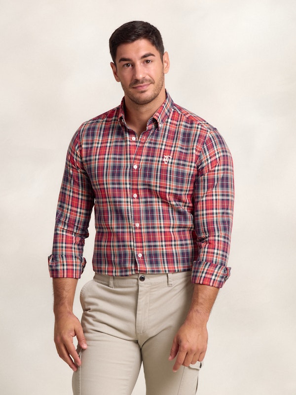 Chemise à Carreaux Tartán Rouge 