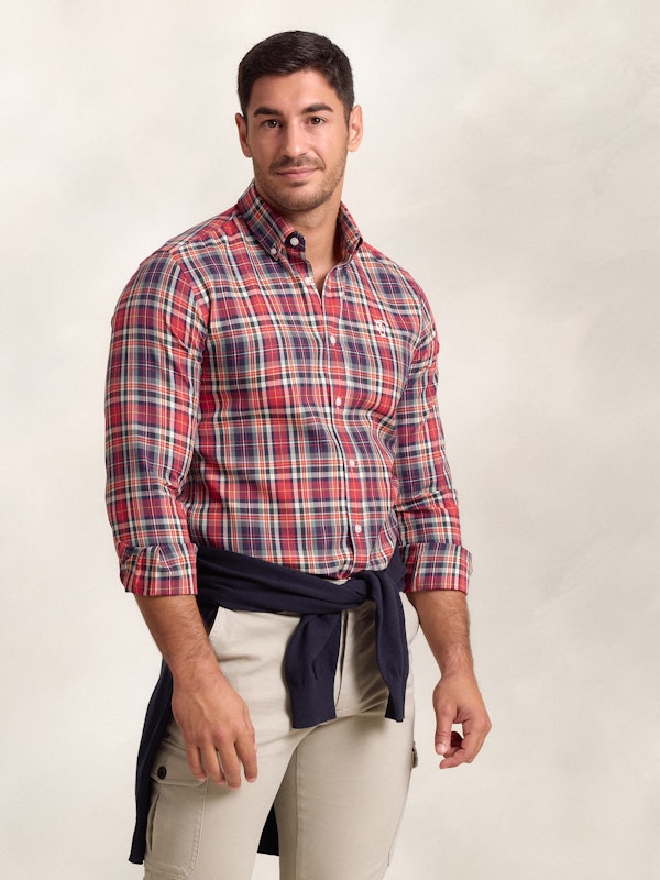 Chemise à Carreaux Tartán Rouge 