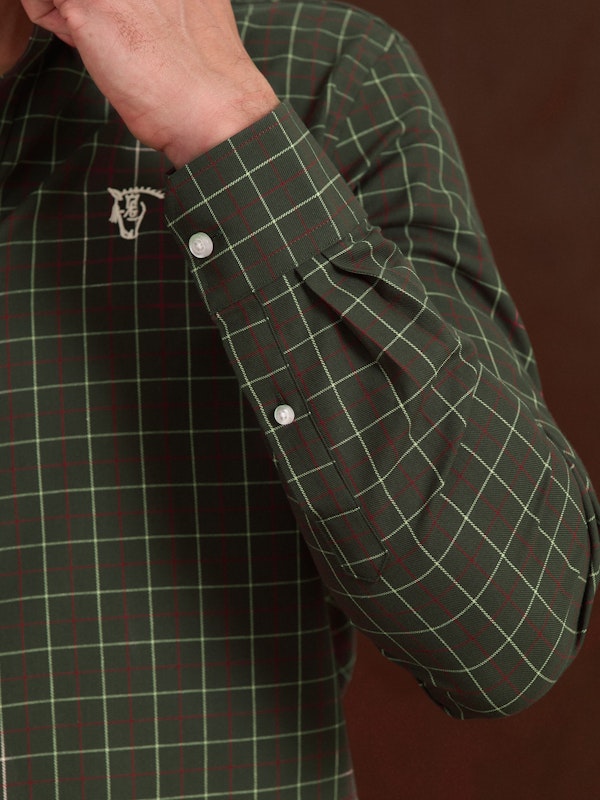 Chemise à Carreaux en Viyella | Vert